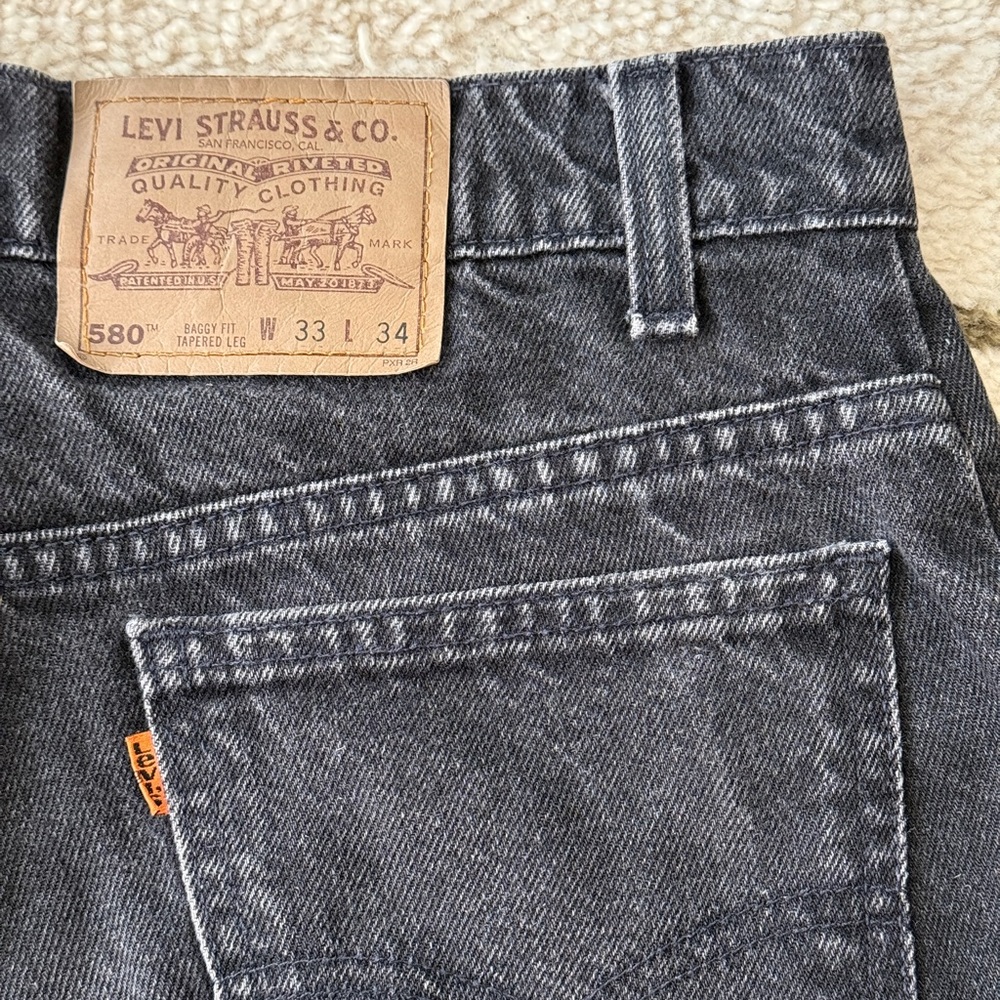 Levi’s 580 Vintage Orange Tab Jeans 33x28